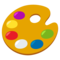 Artist Palette emoji on Emojione